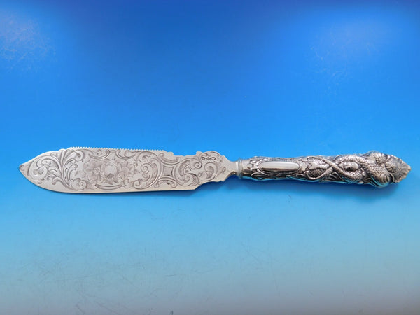 Dolphin by Albert Coles Sterling Ice Cream Slice AS Serrated Fruit on Blade BC