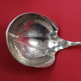 Sterling Silver Punch Ladle Bright-Cut with Daisy in Bowl 6.7 ozt. 14" Serving