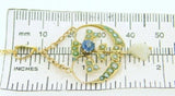Victorian 9k Yellow Gold Sapphire Lavaliere Pendant (#J4202)