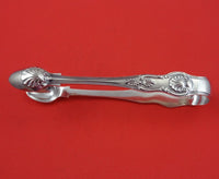 Kings by George Adams English Sterling Silver Sugar Tong Large 6" Serving