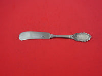 Grecian by Gorham Silver Butter Spreader FH w/ engraved blade coin 6 3/4"