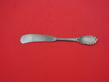 Grecian by Gorham Silver Butter Spreader FH w/ engraved blade coin 6 3/4"
