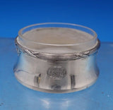 .800 Silver Salt Dip with Removable Glass Liner 2" x 1" (#7394)