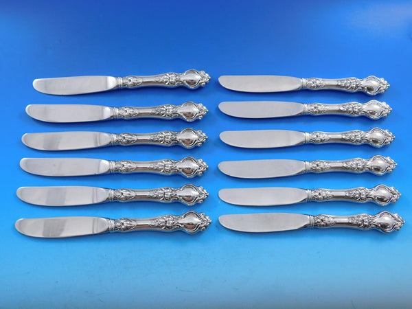 Violet by Wallace Sterling Butter Spreader HH Modern Set 12 pcs 6 3/8"
