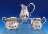 Grape by Grann and Laglye Danish Sterling Silver Sugar Creamer Pitcher 3pc #7501