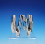 Tjorn by Dansk Silverplate Candle Holder 12-Light Ring Shaped Wave Design #3319