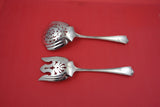 Plymouth by Gorham Sterling Silver Salad Serving Set AS pierced 9"