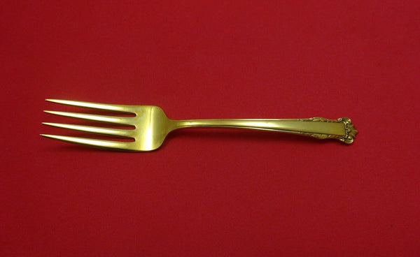 English Shell Vermeil by Lunt Sterling Silver Salad Fork 6 1/4"