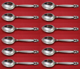 Acorn by Georg Jensen Sterling Silver Demitasse Spoon Set 12 pcs 4 1/4"