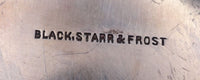 Black Starr & Frost Sterling Silver Fruit Bowl Poppy Motif #1134 12" (#7840)