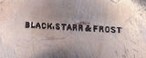Black Starr & Frost Sterling Silver Fruit Bowl Poppy Motif #1134 12" (#7840)