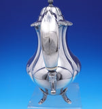 Georgian Rose by Reed and Barton Sterling Silver Tea Set 4pc w/ SP Tray (#9012)
