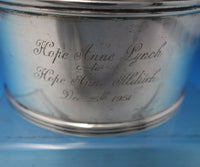 Silverplate Wine Coaster w/ Names and Date Inscriptions 1833, 1884, 1951 (#6488)