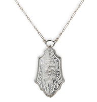 12k and 14k White Gold Genuine Natural Diamond Filigree Pendant w/Chain (#J7189)