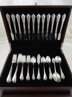 Grand Colonial by Wallace Sterling Silver Flatware Set For 12 Service 62 Pieces