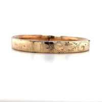 14k Yellow Gold Hinged Baby Bangle Bracelet Dated 1918 Jewelry (#J5970)