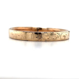 14k Yellow Gold Hinged Baby Bangle Bracelet Dated 1918 Jewelry (#J5970)