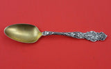 Irian by Wallace Sterling Silver Teaspoon Gold Washed 6" Flatware Silverware