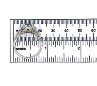 18k White Gold Filigree Ring with 1 Carat Blue Genuine Natural Sapphire (#J6461)