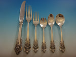 Grande Baroque by Wallace Sterling Silver Flatware Set 8 Service 51 Pcs Dinner
