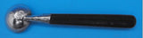 William Spratling Mexican Sterling Silver Wood Salt Dip Spoon Set 2pc (#2112)