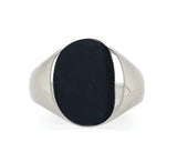 10k White Gold Blank Signet Ring Jewelry (#J5681)