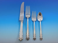 English Shell by Lunt Sterling Silver Flatware Set for 12 Service 63 pcs Dinner