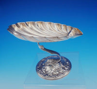 Durgin-Gorham Sterling Silver Compote Pair Raised Shell Bowl and Dolphin (#3552)