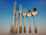 Queen's Lace by International Sterling Silver Flatware Set Service 82 pcs Dinner