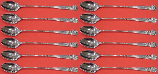 Georgian by Towle Sterling Silver Iced Tea Spoon Set 12 Pieces 8 1/4"