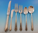 Chased Romantique by Alvin Sterling Silver Flatware Set for 8 Service 55 pcs