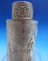 Neresheimer and Sohne .800 German Silver Tea Caddy Hanau Figural Scenes (#8521)