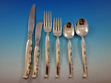Flower Lane by Oneida Sterling Silver Flatware Set 8 Service 54 pieces