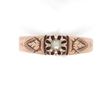 10k Rose Gold Victorian Seed Pearl Ring Hand Engraved Size 6.75 Jewelry (#J6292)