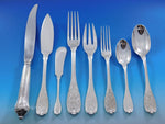 Elysee by Puiforcat French Sterling Silver Flatware Set 12 Dinner Service 96 pcs