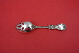 Burgundy by Reed and Barton Sterling Pierced Serving Spoon appears unused 8 3/8"