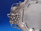 Durham Sterling Silver Serving Platter with Grapes #495 Retailed by Fina (#8375)