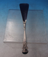 Foster and Bailey Sterling Silver Shoe Horn w/SP Blade Green Cabochon 8" (#7256)