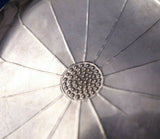 Chinese Export Sterling Silver Ashtray Chrysanthemum Design w/ Ball Feet (#5758)