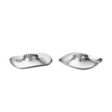 Cobra by Georg Jensen Stainless Steel Egg Cup Set 2pc Modern - Vtg NOS