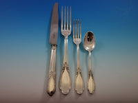 Henin and Cie French Sterling Silver Flatware Set Service 112 pcs Dinner Size