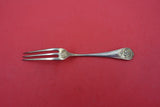 Maintenon by Shiebler Sterling Silver Strawberry Fork vermeil enameled 4 7/8"
