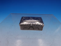 Native Am Silver Box with Hand Stamped Design (unmarked) 1 1/2" x 1" (#7730)