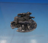 English .800 Silver Place Card Holder Rabbit Figural 3/4" x 1 3/8" x 1" (#5269)