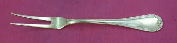 Malmaison Vermeil by Christofle Silverplate Cold Cut Fork 2-tine 6 5/8" Gold