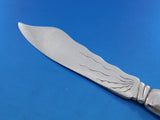 Lap Over Edge Acid Etched Tiffany Sterling Silver Fish Knife Oyster Sea 7 7/8"