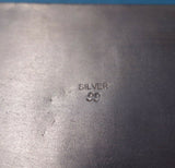 India Sterling Silver Dish Etruscan Style Enameled Hammered 10.3 ozt. (#5472)