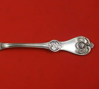 Strawberry by Durgin Coin Silver Master Butter Flat Handle Bright-Cut 6 3/4"