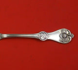 Strawberry by Durgin Coin Silver Master Butter Flat Handle Bright-Cut 6 3/4"