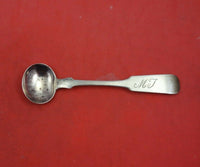 Coin Silver Salt Spoon Master Size 3 3/4" Heirloom Silverware